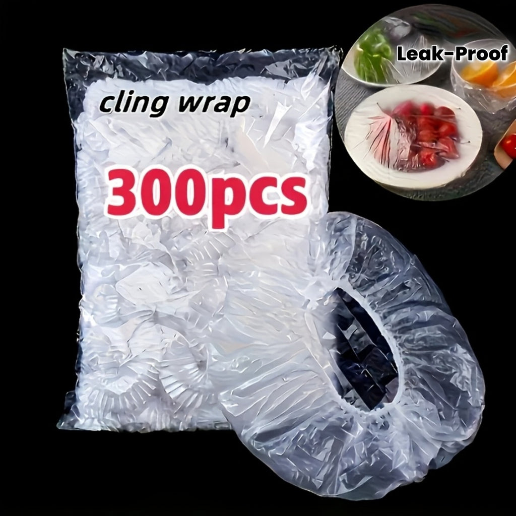 300pcs Reusable Elastic Food Wraps, Stretchable, Leak-Proof, Transparent Seal, Suitable for Kitchen And Home Use, And Odorless, a Substitute for Aluminum Foil And Plastic Film.