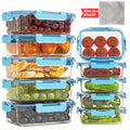 Set of 21pcs (10 Containers + 10 Lids + 1 Dishcloth) for Preparing Christmas Meals, Featuring Food Storage Containers with Snap-Lock Lids. These Sealed Lunch Containers Are Suitable for Microwave, Oven, Refrigerator, And Dishwasher Use