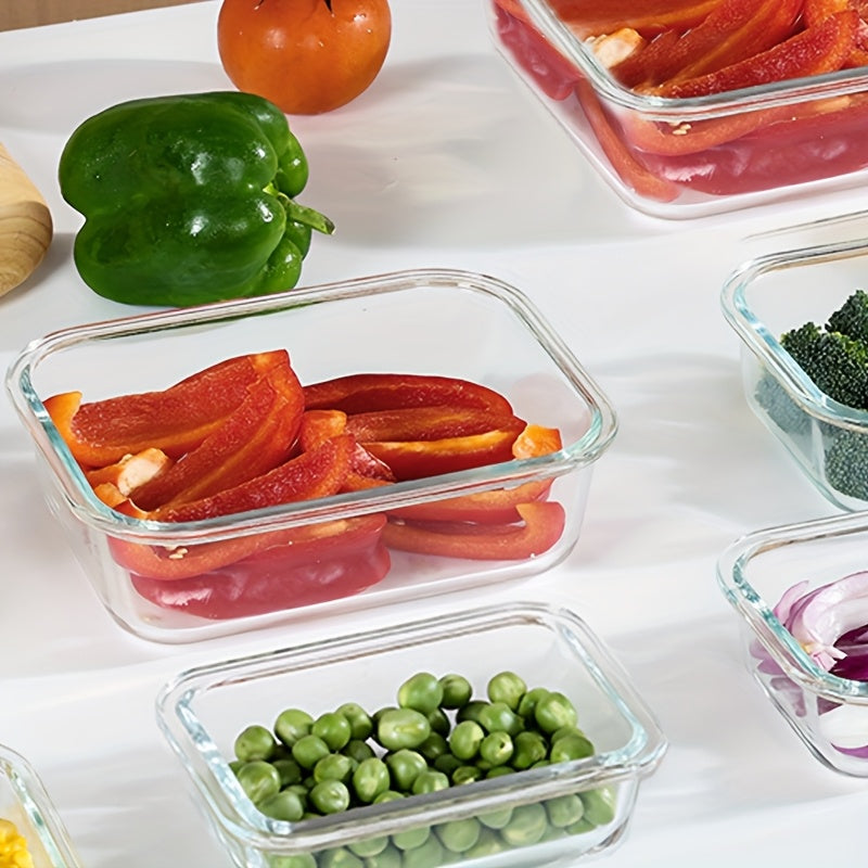 Set of 21pcs (10 Containers + 10 Lids + 1 Dishcloth) for Preparing Christmas Meals, Featuring Food Storage Containers with Snap-Lock Lids. These Sealed Lunch Containers Are Suitable for Microwave, Oven, Refrigerator, And Dishwasher Use