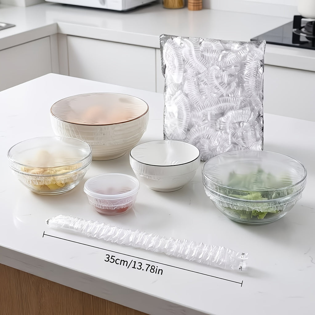 1000 Sheets of Disposable Cling Film, Microwave-Safe Stretch Wrap, Kitchen Food Covering Film, Refrigerator Storage Wrap to Prevent Flavor Mixing, Portable Household And Dormitory Cling Film