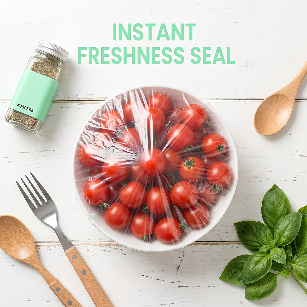 1000 Sheets of Disposable Cling Film, Microwave-Safe Stretch Wrap, Kitchen Food Covering Film, Refrigerator Storage Wrap to Prevent Flavor Mixing, Portable Household And Dormitory Cling Film