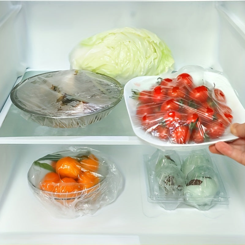 Easy-Tear Plastic Wrap - No-Cut Food-Safe Cling Film for Microwave & Refrigerator Use, Kitchen Fresh-Keeping Seal Wrap