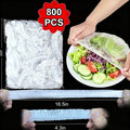 800-Pack Premium Reusable Food Covers | Thick Transparent Plastic with Elastic Seal | Airtight Freshness & Dust\u002FBacteria Blocking | For Bowls\u002FPlates\u002FContainers | Ideal for Fridge\u002FPantry Storage | Individually Packed Value Set