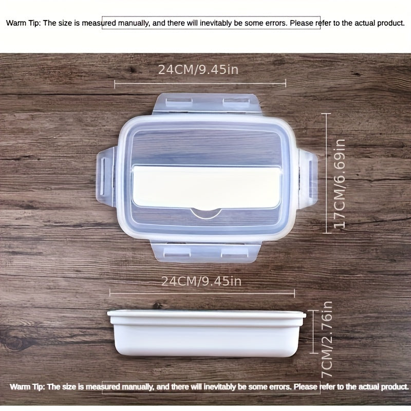 Bento storage box, 304 stainless steel partitioned lunch box, three-pack and four-pack large capacity, sealed and leak-proof, tableware with chopsticks and spoons are super convenient, dining cover is used as a mobile phone stand, family dining is su