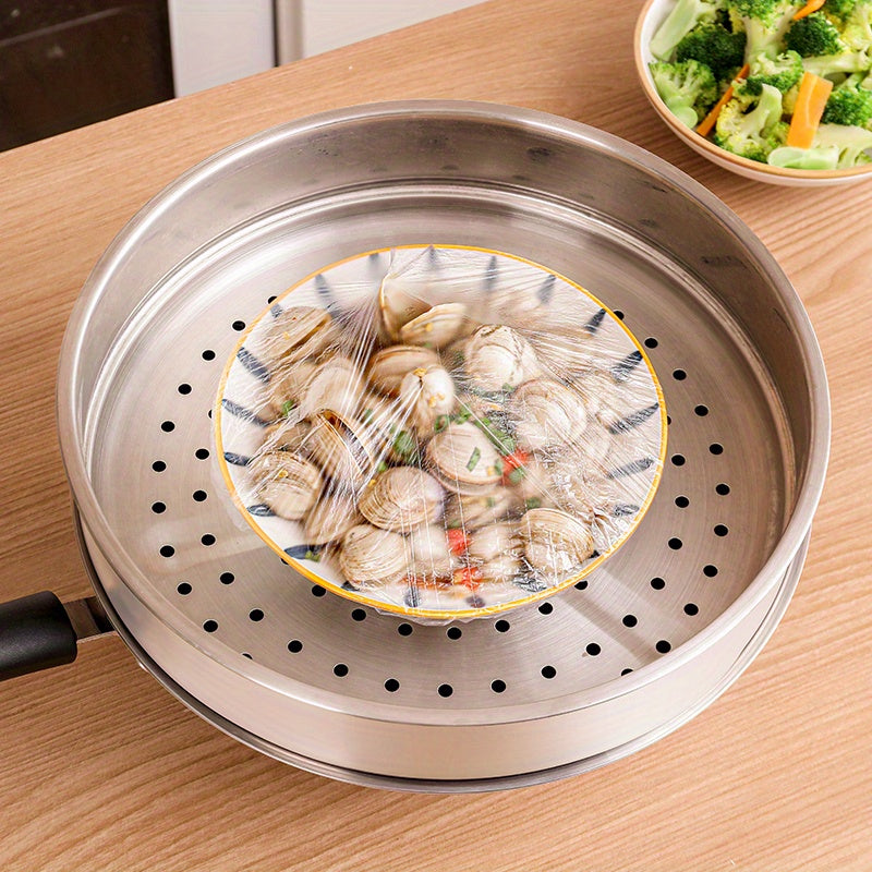 Multifunctional Cling Film Food Grade Cling Film | Multifunctional Disposable Cling Bag, Dustproof & Stretchable Cling Cover for Kitchen Leftovers, Fruits, Picnics & Travel