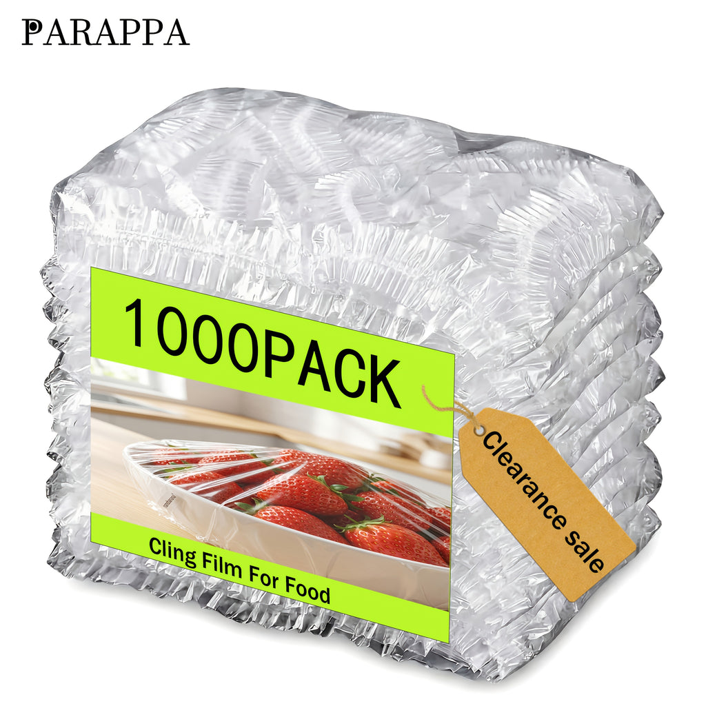 1000 Sheets of Disposable Cling Film, Microwave-Safe Stretch Wrap, Kitchen Food Covering Film, Refrigerator Storage Wrap to Prevent Flavor Mixing, Portable Household And Dormitory Cling Film