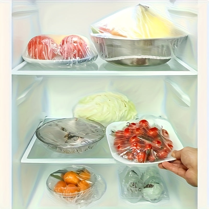 800-Pack Premium Reusable Food Covers | Thick Transparent Plastic with Elastic Seal | Airtight Freshness & Dust\u002FBacteria Blocking | For Bowls\u002FPlates\u002FContainers | Ideal for Fridge\u002FPantry Storage | Individually Packed Value Set