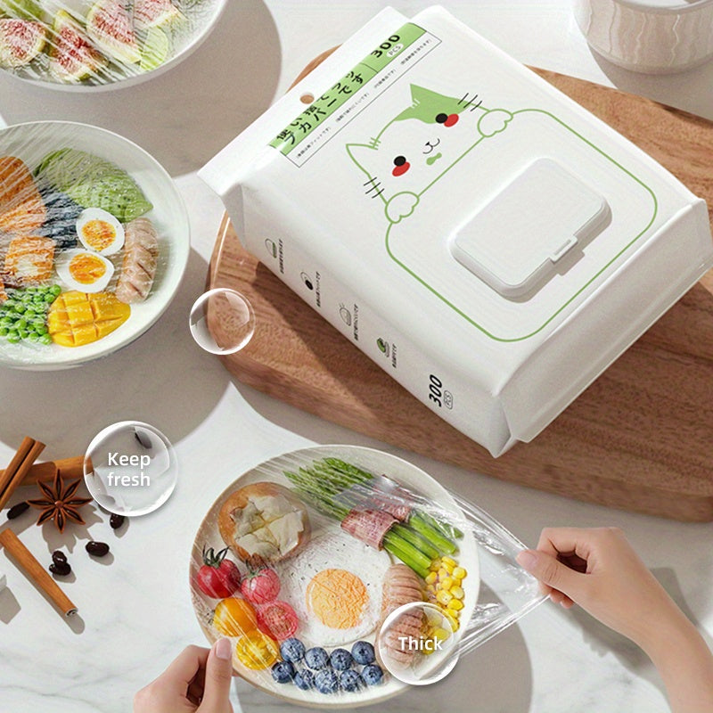 Multifunctional Cling Film Food Grade Cling Film | Multifunctional Disposable Cling Bag, Dustproof & Stretchable Cling Cover for Kitchen Leftovers, Fruits, Picnics & Travel